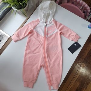 NWT nike baby zip up onsie